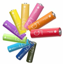 Батарейка Xiaomi AA Rainbow Batteries (10шт), 1,5В— фото №1