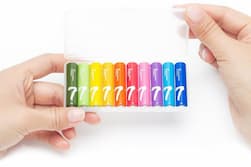 Батарейка Xiaomi AAA Rainbow Batteries (10шт), 1,5В— фото №1